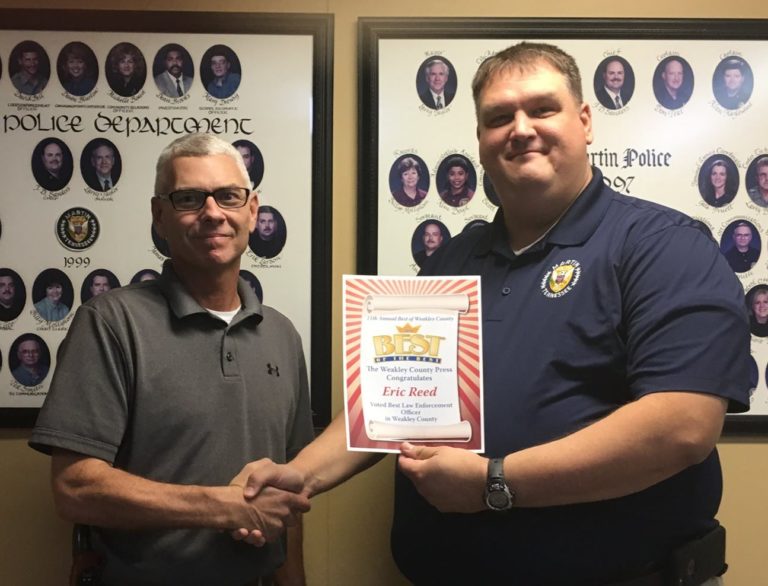 Captain Reed Voted as 2017 Best Law Enforcement Officer